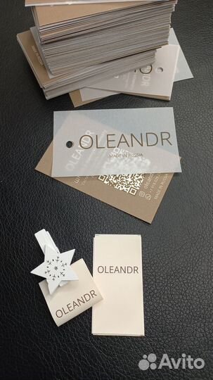 Бирки с логотипом, составники. Печать лент