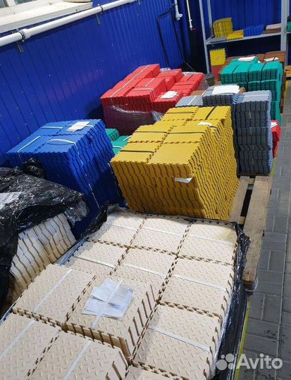 Модульная плитка пвх в фитнес зал