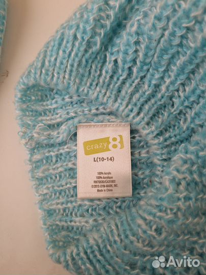 Шапка и шарф зимнии для девочки