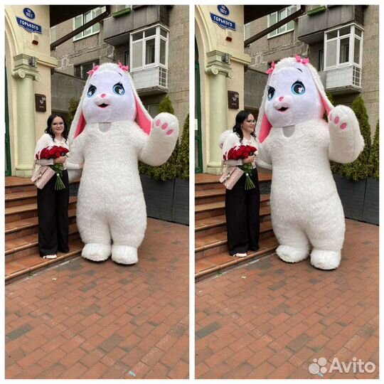 Аниматор. Белый большой Зайка