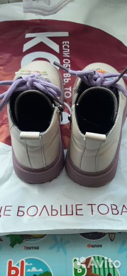 Ботинки демисезонные для девочки.б/у 24р