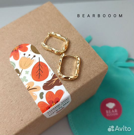 Серьги конго основа база