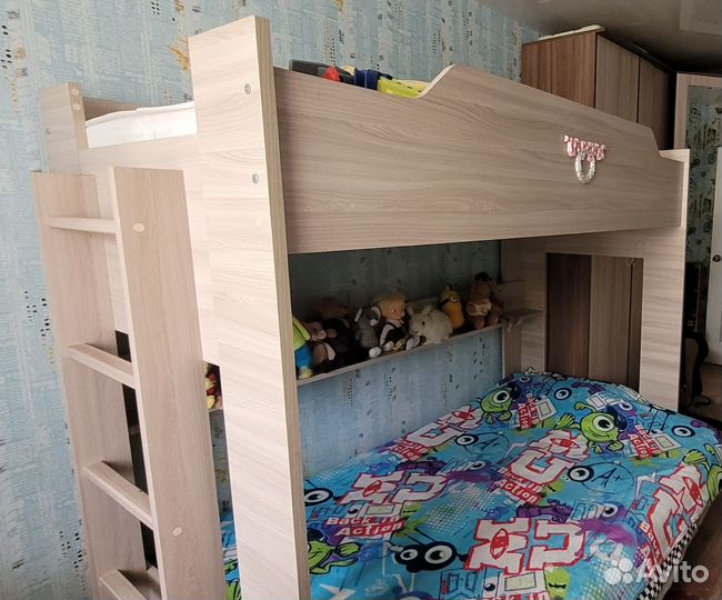 2х ярусная кровать с диваном