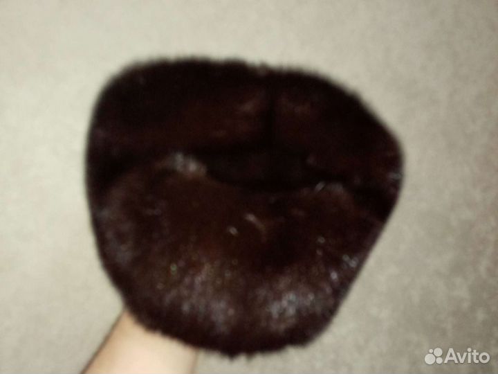 Норковая шапка мужская
