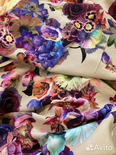 Ткань штапель вискоза. Длина 260см
