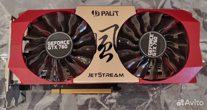 Видеокарта Palit GeForce GTX 760 jetstream 2GB с а