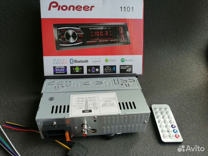 Комплект Магнитола pioneer блютуз и пищалки