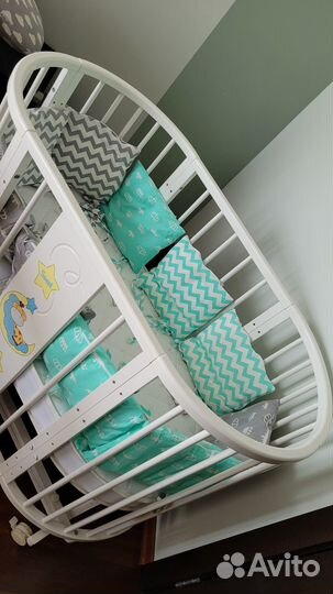 Кровать - трансформер детская с маятником