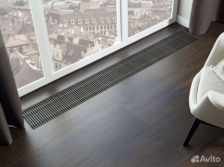 Конвектор внутрипольный водяной