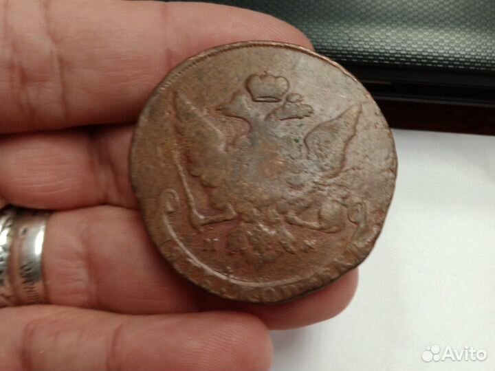 Царская Монета 5 копеек 1759 год Елизавета мм