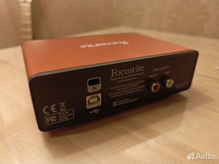 Звуковая карта focusrite scarlett solo 2nd Gen