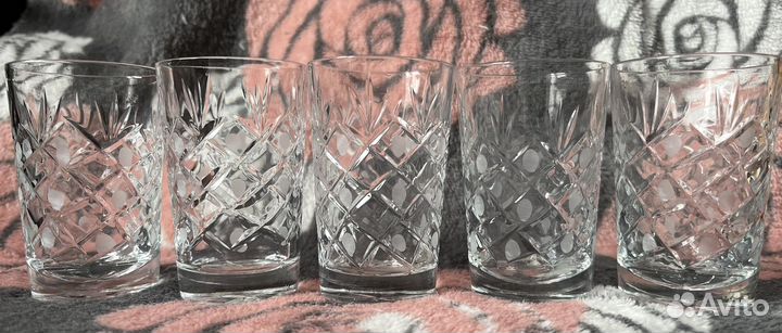 Стопки хрусталь, 5 штук