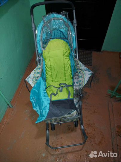 Санки-коляска Ника Умка 3-1 (У 3-1) вязанный бирюз