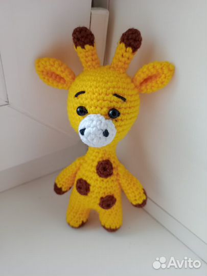 Вязаные игрушки жираф