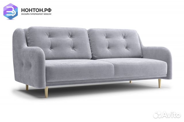 Диван книжка Глосс серый