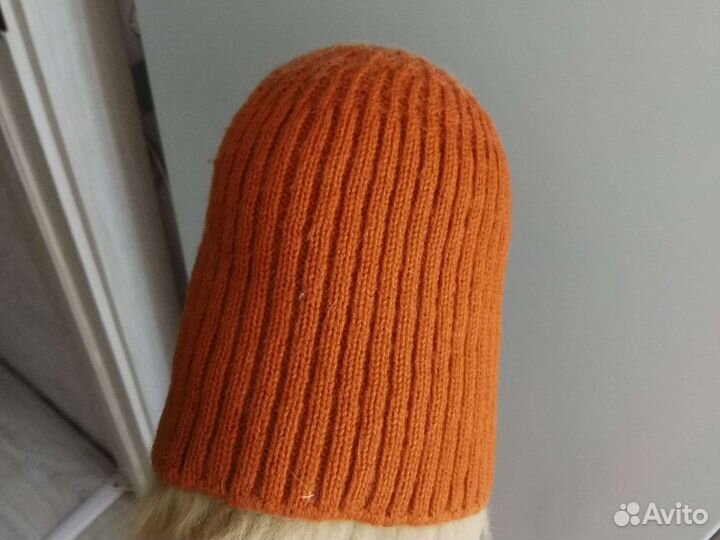 Шапка женская вязаная б/у