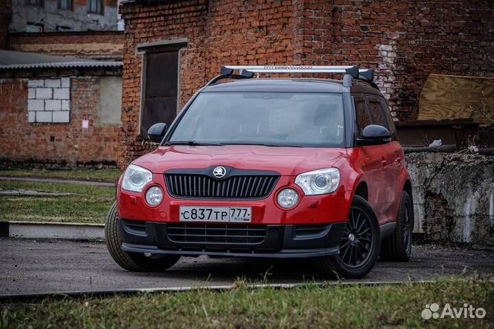 Сплиттер переднего бампера Skoda Yeti