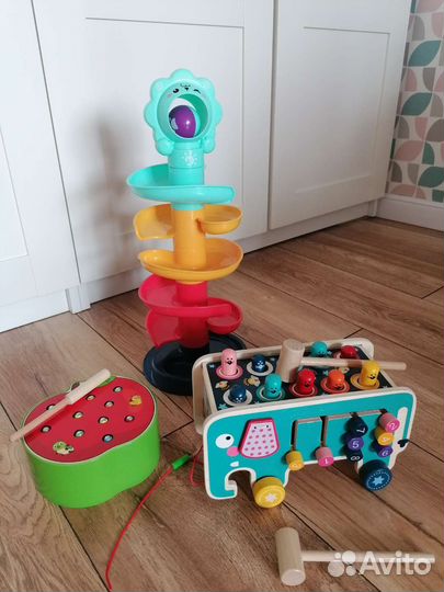 Бизиборд слоник, пирамидка-горка