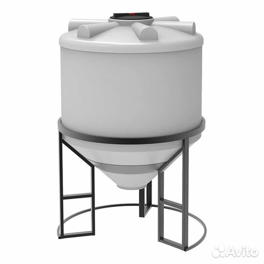 Емкость с полным сливом в обрешетке 1000 литров