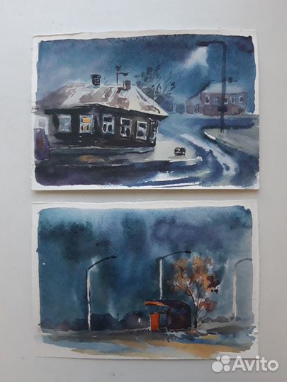 Картины акварелью