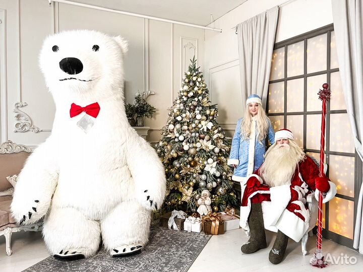 Поздравление от белого мишки. Медведь Умка