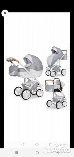 Коляска riko bruno luxe 3 в 1
