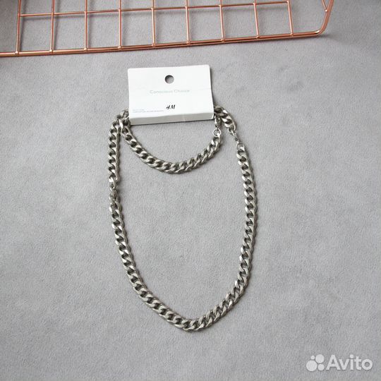 Км Массивные цепочки H&M под серебро