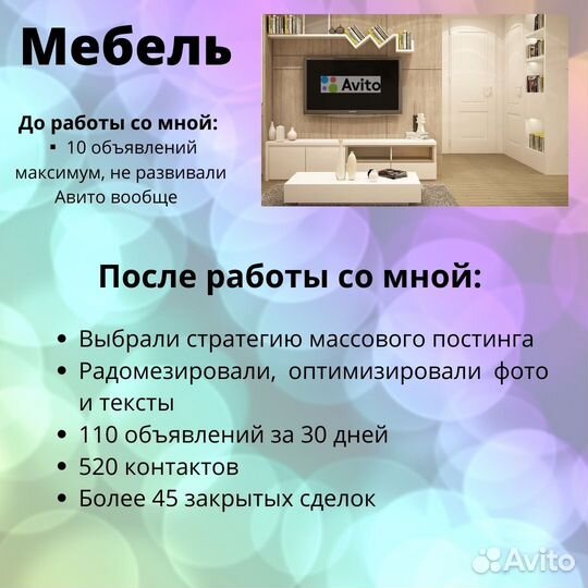 Авитолог по Услугам / Товарам / Реклама на Авито