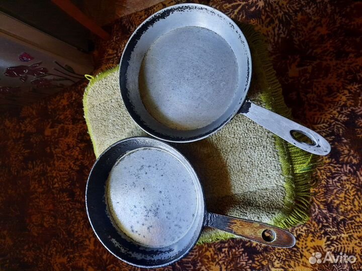 Сковороды СССР, тяжелые, не чугунные