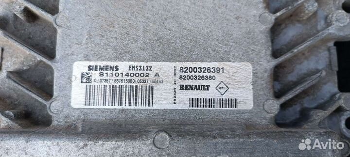 Эбу, мозги Рено Симбол 1.4 8кл