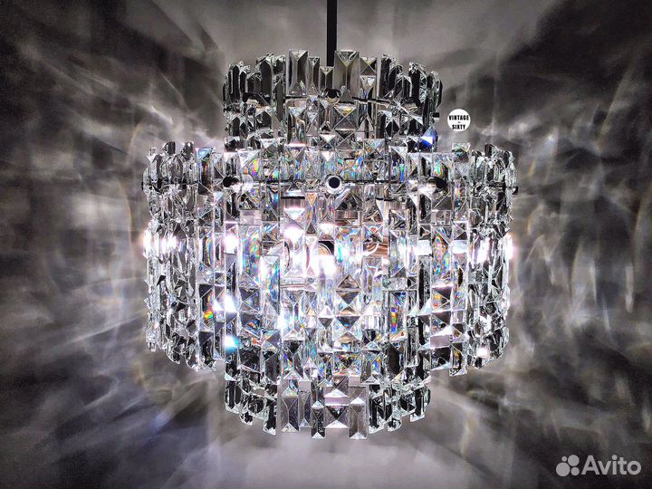 Люстра хрустальная большая, ссср, 80-е гг
