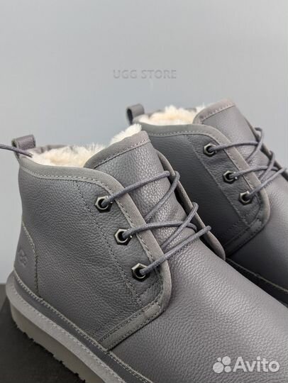 Угги кожаные ugg men's Neumel leather grey