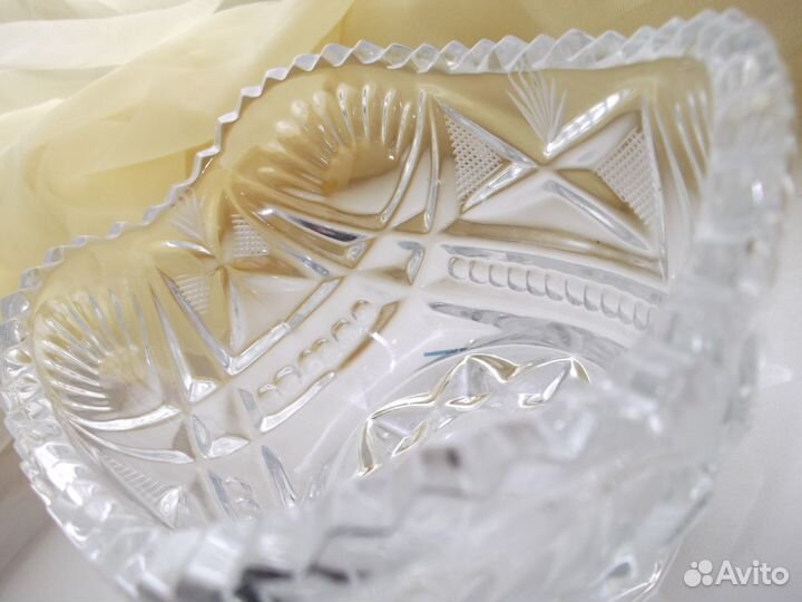 Хрустальные вазочки-конфетницы.СССР. Новые