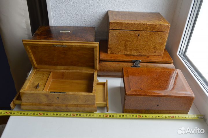 Коллекция изделий из капа и карельской берёзы