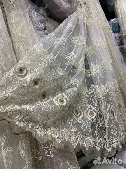 Тюль в наличии Турция 4 рулона на отрез