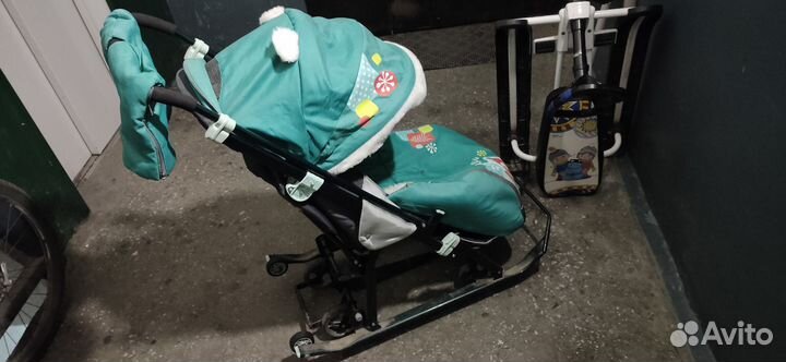 Детские санки коляска бу