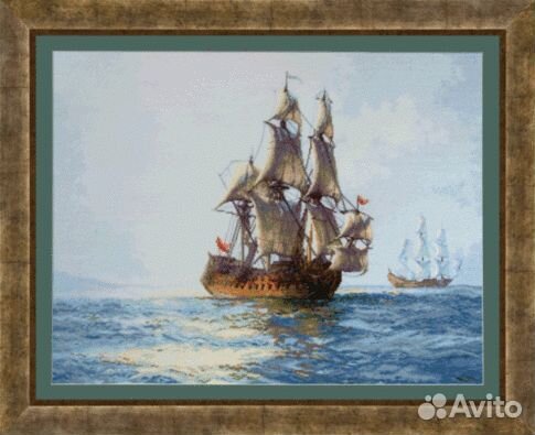 Картина вышитая крестом ручная работа