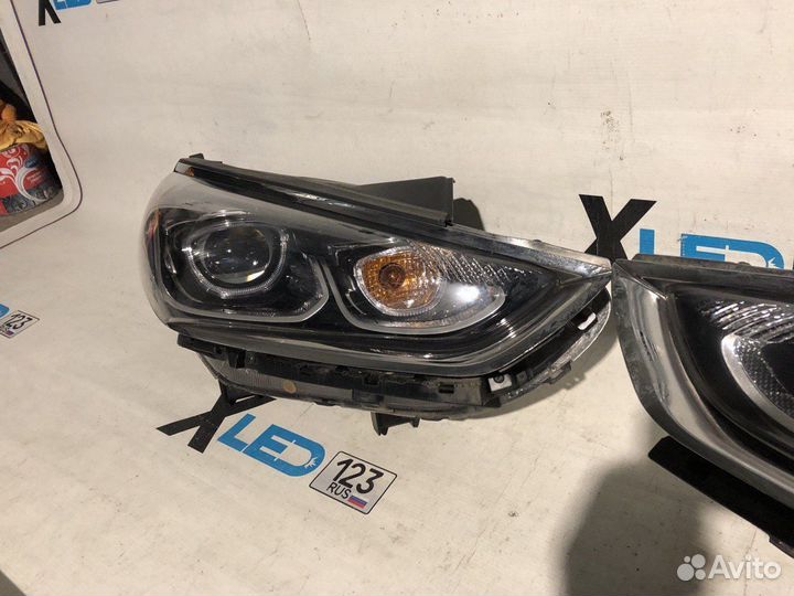 Фара левая правая Hyundai Sonata 7 Led Silver