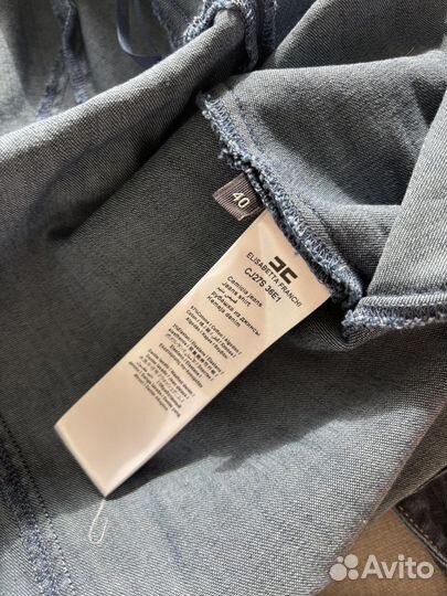 Джинсовая рубашка Elisabetta Franchi р.40