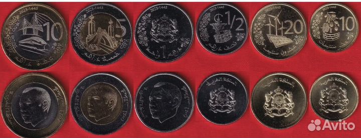 Марокко 2023 (2024) набор 6 монет