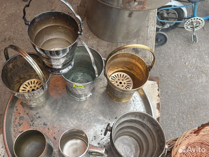 Ведерки для льда/кружки латунь литые