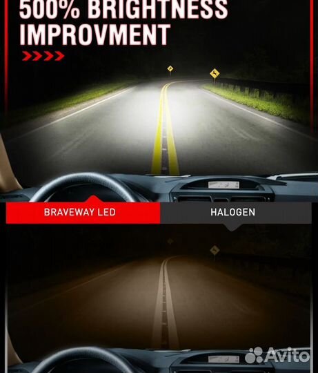 Светодиодные лампы led h7 150Вт