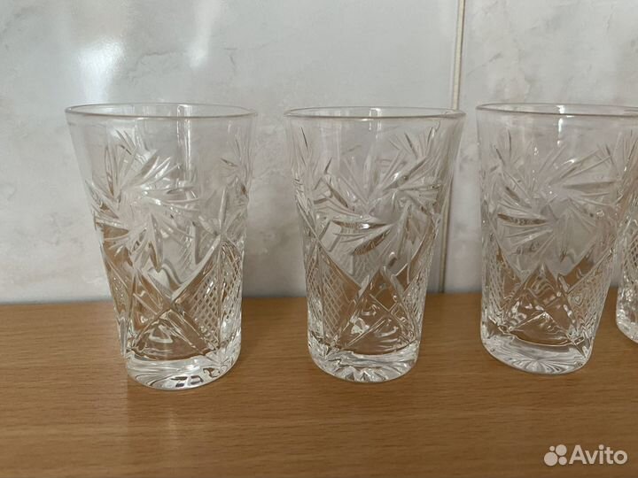 Стопки 5 шт хрусталь