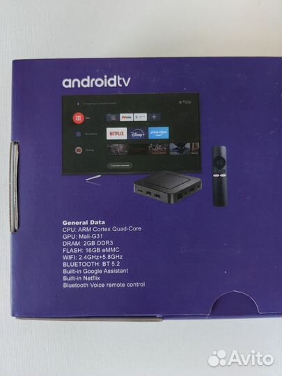 Android TV смарт приставка с голосовым поиском