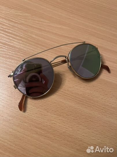 Очки винтажные Ray Ban с клипоном