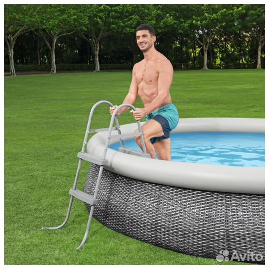 Лестница для бассейнов до 84см, 2 ступеньки 58430