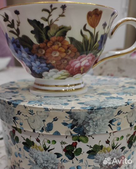 Фарфоровый комплект Чайно-кофейный Подарочный 2шт