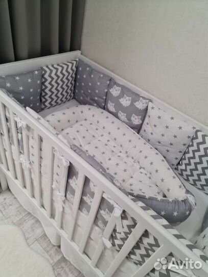 Детская кроватка IKEA сундвик