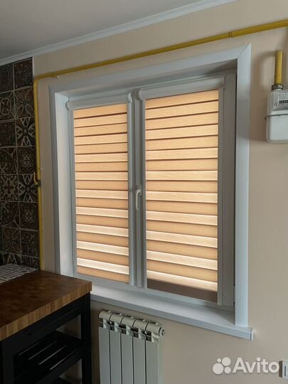 Рулонные шторы зебра 