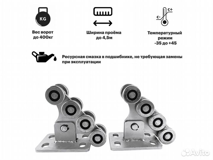 Комплектующие для откатных ворот